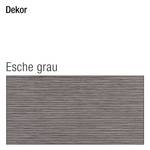 Waschbeckenunterschrank Granby Mit zwei Türen - Weiss/Esche-Grau Dekor