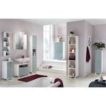 Armoire basse Lumo Blanc / Bleu colombe