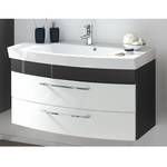 Meuble à lavabo Vibrant Anthracite / Blanc - 90cm