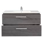 Meuble lavabo Adamo II Gris - Bois manufacturé - 101 x 54 x 46 cm