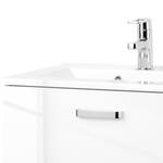 Meuble lavabo Ancona Blanc brillant / Blanc - Largeur : 60 cm
