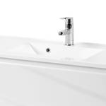 Meuble lavabo Ancona Blanc brillant / Blanc - Largeur : 80 cm