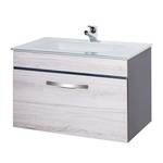 Meuble lavabo Dusty Anthracite / Imitation chêne froid
