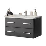 Meuble lavabo Montreal Avec lavabo 80 cm - Anthracite brillant