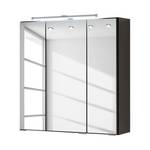 Salle de bain Zeehan (2 éléments) Blanc / Gris 60 cm - Blanc brillant / Graphite - Largeur : 60 cm