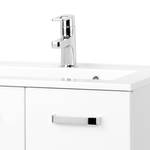 Mobile con lavabo Zeehan II Bianco lucido / Bianco - Larghezza: 60 cm