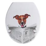 Abattant WC Daily Dog Résine thermodurcissable Duroplast - Blanc / Marron