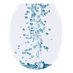 Abattant WC Soda Résine thermodurcissable Duroplast - Blanc / Bleu