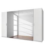 Armoire à vêtements Lotto III Blanc alpin - Largeur : 270 cm - 4 portes - Sans cadre passepartout
