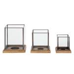 Photophores Andon (lot de3) Manguier massif - Verre