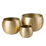 Windlicht Gosnold (3-teilig) Aluminium - Gold