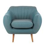 Fauteuil Molly Tissu bleu gris