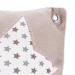 Kissen Big & Mini Star Neo Baumwollstoff - Beige / Weiß