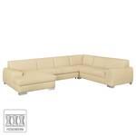 Wohnlandschaft Bollon Kunstleder Warmes Beige - Longchair davorstehend links - Keine Funktion