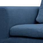 Wohnlandschaft Brooklyn I Webstoff Webstoff Anda II: Blau - Longchair davorstehend links / Ottomane rechts