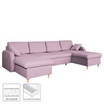 Wohnlandschaft Eastville Beidseitig montierbar - Webstoff - Mauve - Mit Schlaffunktion