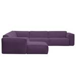 Wohnlandschaft Hudson I Webstoff Webstoff Anda II: Violett - Longchair davorstehend links