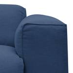 Wohnlandschaft Hudson I Webstoff Webstoff Anda II: Blau - Longchair davorstehend rechts