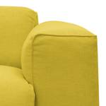 Wohnlandschaft Hudson I Webstoff Webstoff Milan: Gelb - Longchair davorstehend rechts