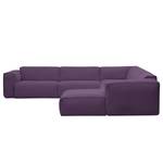 Wohnlandschaft Hudson I Webstoff Webstoff Anda II: Violett - Longchair davorstehend rechts