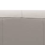 Canapé panoramique Hudson II Cuir véritable - Cuir véritable Neka : Gris clair - Méridienne courte à gauche (vue de face)