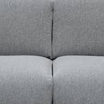 Wohnlandschaft HUDSON Webstoff Anda II: Silber - Longchair davorstehend rechts / Ottomane links