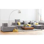 Wohnlandschaft Roxbury Webstoff - Stoff Kira II Grau