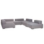 Modulares Sofa Roxbury V Webstoff Stoff Kiara: Grau - Breite: 330 cm