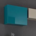 Wohnwand Box LC I (7-teilig) Turquoise brillant / Sable