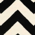 Tapis en laine Bern Laine - Noir / Crème - 160 x 230 cm