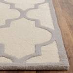 Tapis en laine Everly Laine - Crème / Gris - 160 x 230 cm