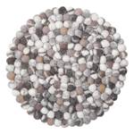 Filzteppich Ballo Round Filz - Creme / Grau - Ø 190 cm