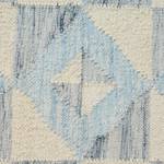 Wollen tapijt Lolland textielmix - blauw - 140x200cm