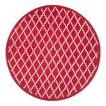 Tapis en laine Rte Laine - Rouge / Blanc