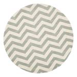 Tapis en laine Zurich Laine - Gris clair / Blanc - Diamètre : 213 cm