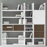 Etagère XL Emporior lV Blanc / Imitation chêne de Sonoma - Blanc / Imitation chêne de Sonoma - Sans éclairage