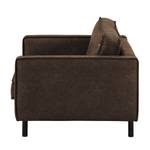 XL-fauteuil FORT DODGE antieke leerlook - Microvezel Yaka: Bruin