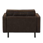 Fauteuil XL FORT DODGE Aspect cuir vieilli - Microfibre Yaka: Marron