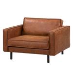 XL Sessel FORT DODGE Aspect cuir vieilli - Microfaser Yaka: Cognac