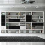 Etagère XXL Emporior l.A Blanc / Noir - Blanc / Noir - Sans éclairage