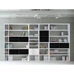 Etagère XXL Emporior II Blanc / Noir - Blanc brillant / Noir - Sans éclairage