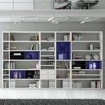 Etagère XXL Emporior II Blanc / Noir - Blanc / Noir - Avec éclairage