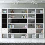 Etagère XXL Emporior III Blanc / Noir - Blanc / Noir - Sans éclairage