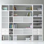 Etagère XXL Emporior IV.A Blanc - Blanc brillant / Blanc - Sans éclairage