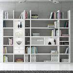 Etagère XXL Emporior VII Blanc - Blanc brillant / Blanc - Avec éclairage