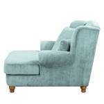 Fauteuil XXL Colares Velours côtelé - Bleu layette