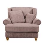 XXL-fauteuil Colares ribfluweel - Mauve