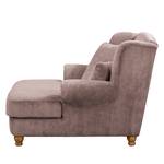 Fauteuil XXL Colares Velours côtelé - Mauve