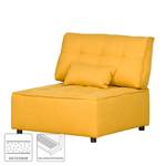 Fauteuil XXL Modul Dale Tissu - Jaune moutarde