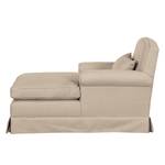 Fauteuil XXL Wollin Tissu - Cappuccino